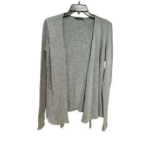 Brandy Melville Women's Open Front Wool Cardigan Long Sleeve One Size Gray WX7-3